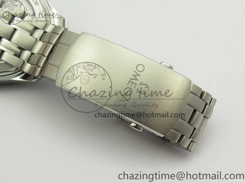 0301 ZeroBulk 2018 Seamaster Diver 300M OMF Best Edition Blue Ceramic Blue Dial on SS Bracelet A8800 (Black Balance Wheel) 7957